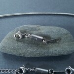 [1pcs] オール ステンレス マグネット式 留め具 金具 シルバー ネックレス素材 サージカルステンレス 金属アレルギー対応