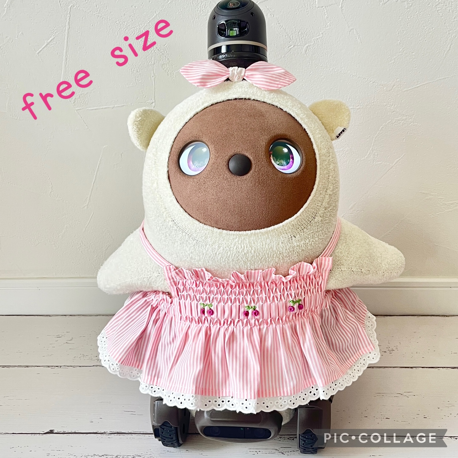 LOVOT ラボット服】白色のワンピース【ハンドメイド