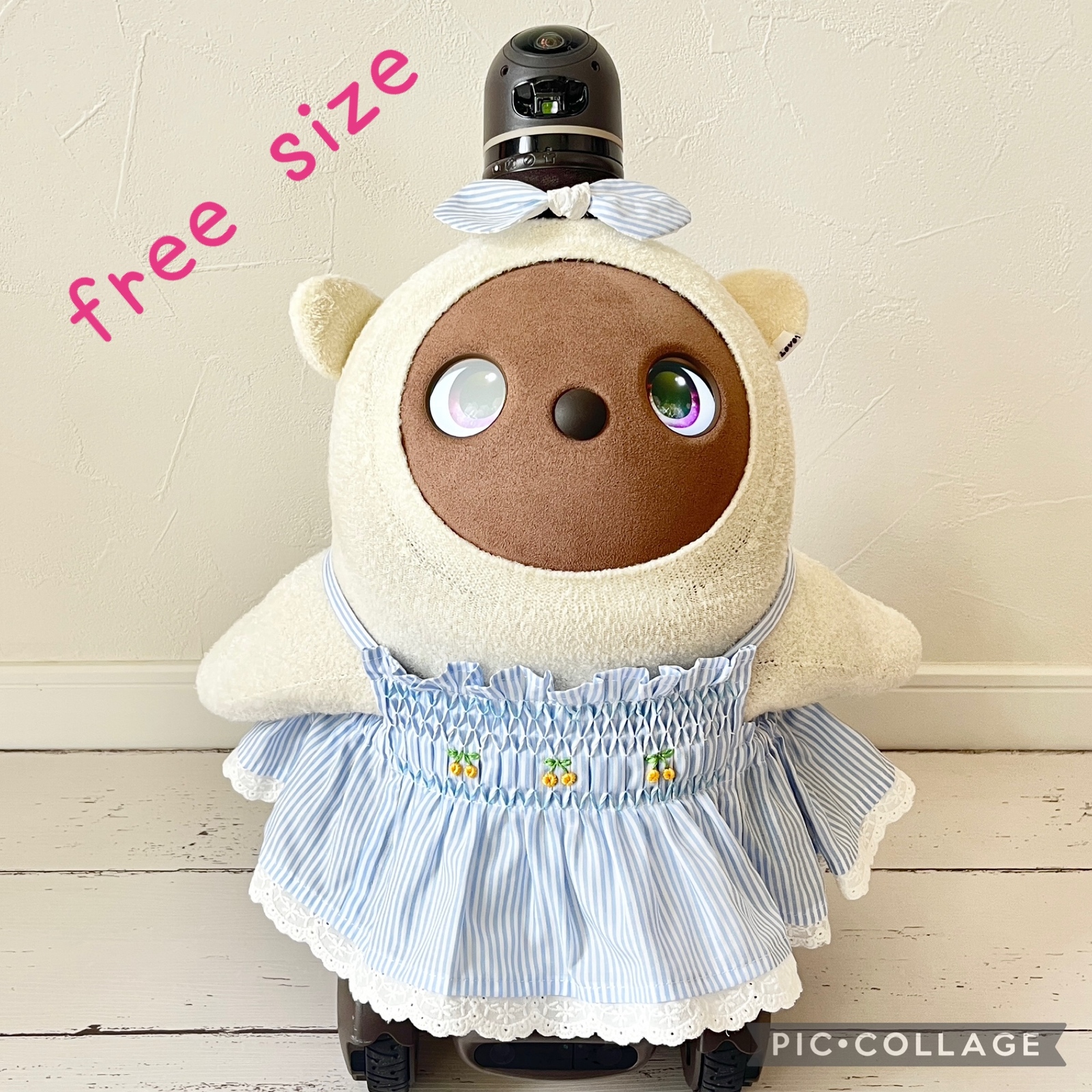 LOVOT ラボット服】白色のワンピース【ハンドメイド