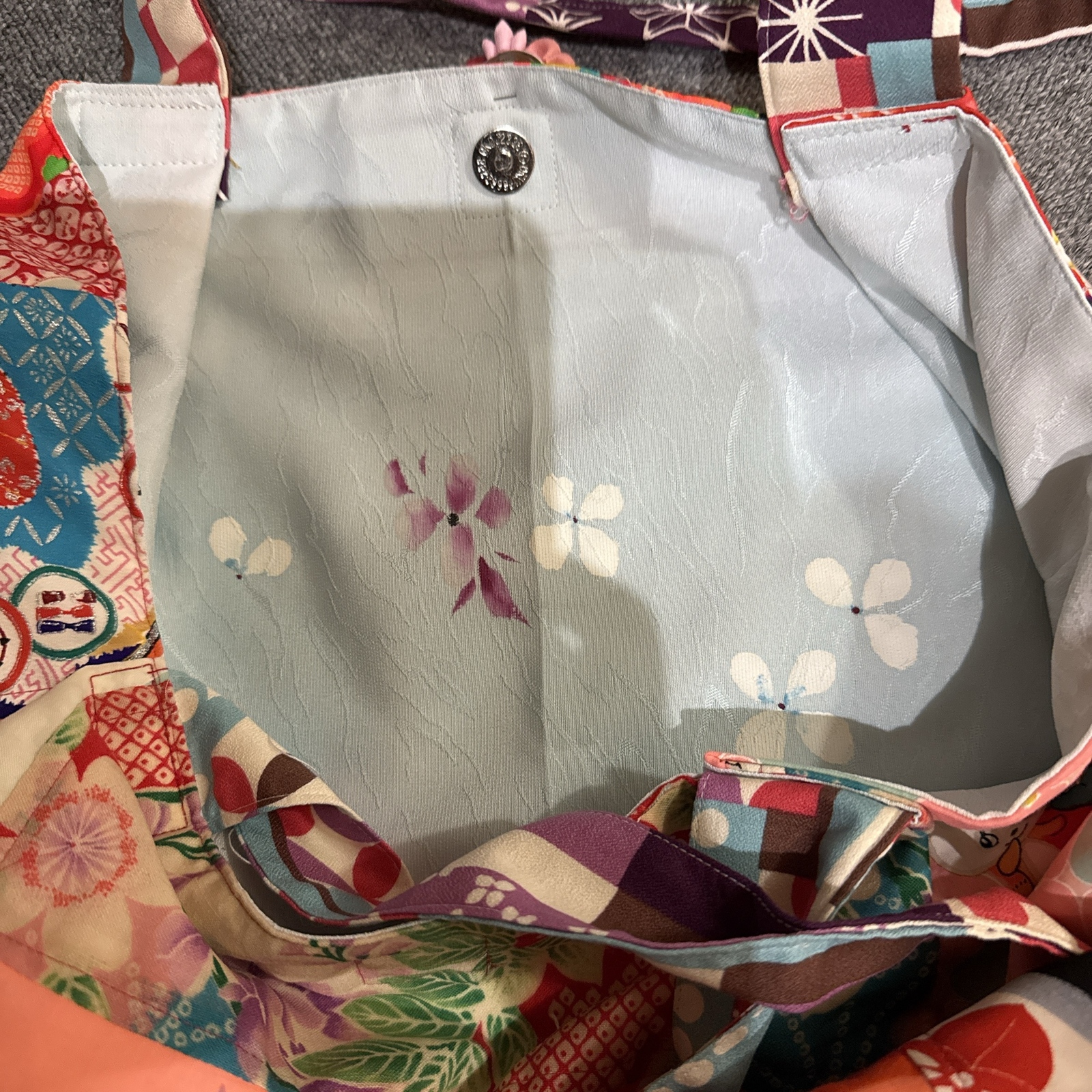 昭和レトロ 子供着物リメイク トートバッグ - RINKO-RINGO'S GALLERY