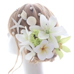 髪飾り・ヘッドドレス　紫　結婚式☆ウェディング☆卒業式☆成人式 ヘアアクセサリー☆ヘアパーツ和装・振袖・着物