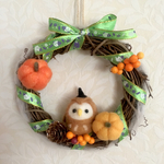 ハロウィンリース ふくろう