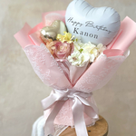 レースのバルーンブーケ　誕生日　結婚祝い　バースデーフォト　