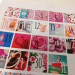 送料無料♡日付シール｢ピンクがテーマの写真で作った日付シール｣31枚入り