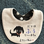 theedge様専用‼️手描き　名前入りワンちゃんのための自己紹介入りスタイ