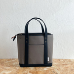 形を選べるTOTE BAG　/　スモーキーグレー✖️クロ