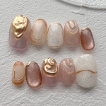 No.189 ネイルチップ　ニュアンスネイル　ピンクネイル　キラキラネイル
