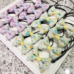 わんちゃん用　フラワーガーデン2色ふわふわリボン18個セット