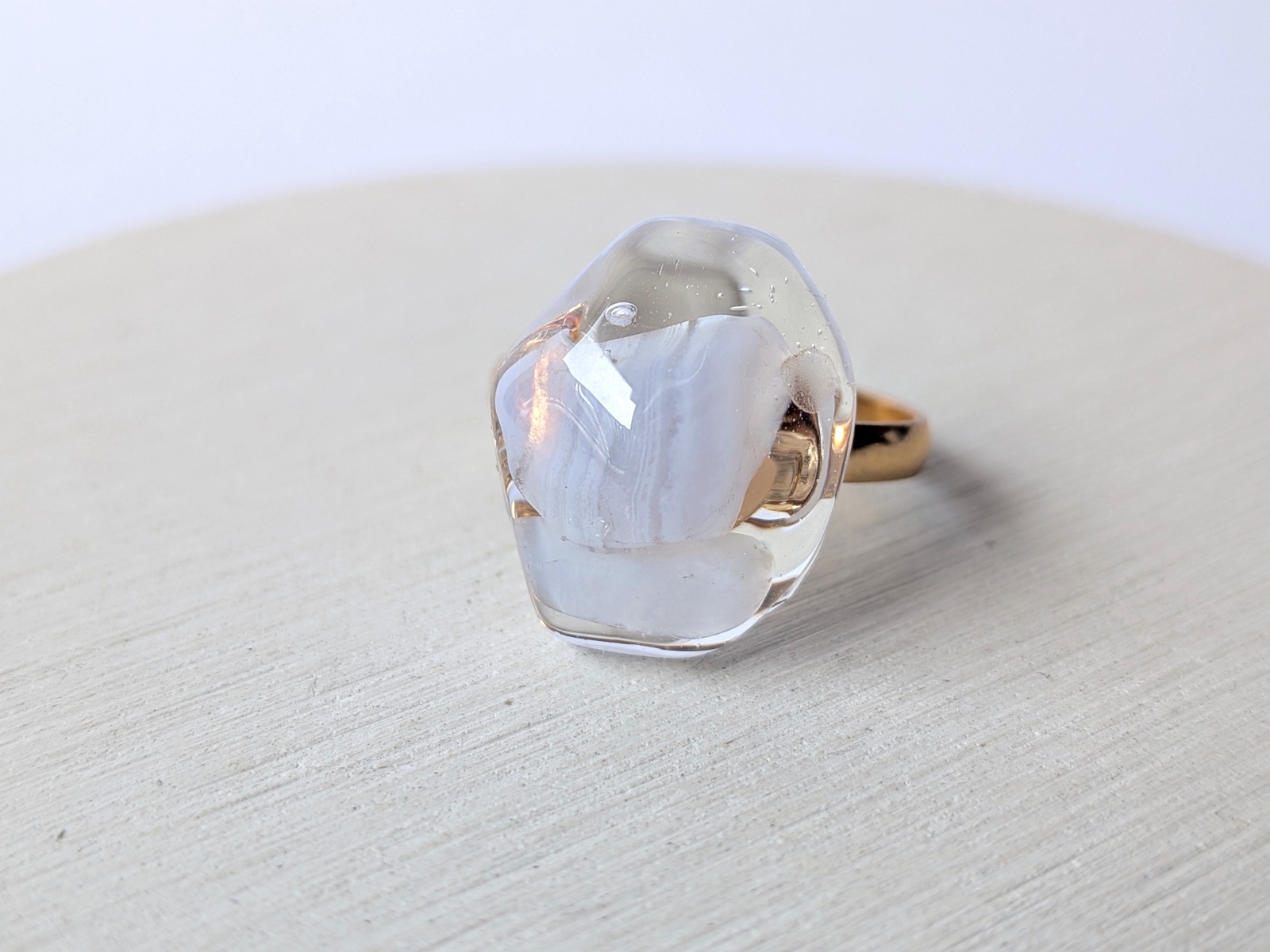 ブルーレースアゲート - 指輪・リングの人気通販 | minne byGMOペパボ