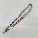 さをり織りネックストラップNo.16.｡.:*ネームストラップ　ネームプレート　カードホルダー【送料無料】