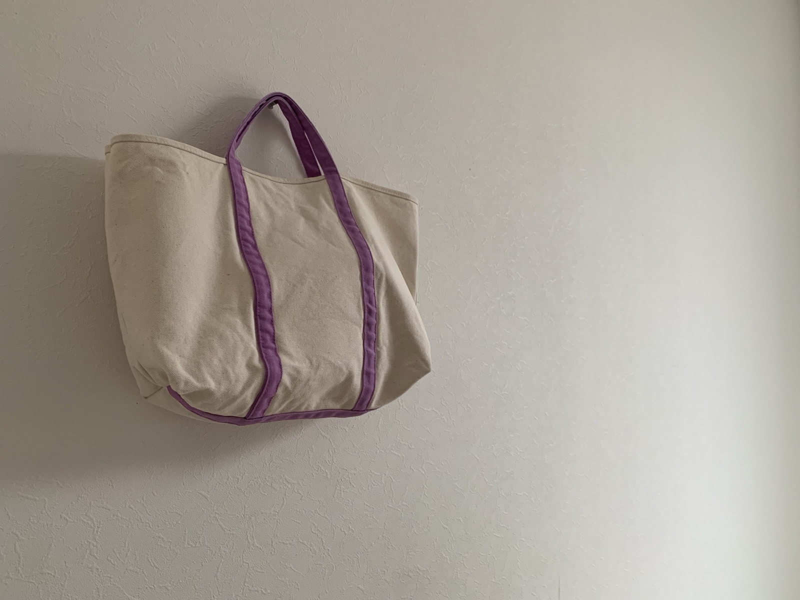 帆布　BASIC TOTE 生成り×あやめ(M) 5,206円