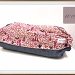 2月限定500円引きSALE！【Lsize:裏地beige】Pink Floret_抱っこ紐収納ケース 大きめもok!エルゴ等収納