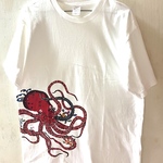 Tさま専用⭐︎ 【送料無料手染め紅型】/メンズL/珊瑚を絡めたしょんぼりタコ🐙のTシャツ&LOVE沖縄Tシャツのセット