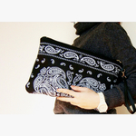 ☆再販☆バンダナクラッチバッグ (black)