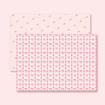 006　たっぷりハートとリボンのデザインペーパー💗