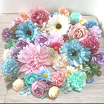 NO0520-02 造花 花材 花パーツ アーティフィシャルフラワー　バラ　フェイクフラワー　アートフラワー  セット　小さい花　材料　ハンドメイド　インテリア　母の日　プレゼント