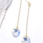 T.CYスワロフスキー6428＃のピアス☆クリスタルAB ロング
