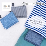 ★受注製作★マチなし・マチあり＊ ラミネート 移動ポケット ＊デニム風
