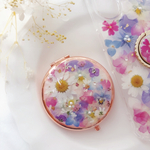 :*:.。.❁.。お花いっぱいコンパクトミラー:*:.。.❁.。