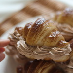 【ポーチ】ミニクロワッサン（チョコ）
