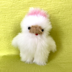 ぬいぐるみ　ふわふわ　ペッペちゃん　白と薄いピンク　再販