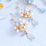 ジャスミン＊リーフ(ピアス,イヤリング)