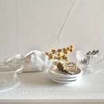 ミニチュア　食器／花器　チューリップ型花器1点　アンティーク風 