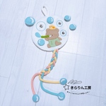 三つ編み&スナップボタン練習　しゃぼん玉　フェルト　知育