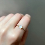 【特集掲載】［14kgf］お星さまリング 白蝶貝 指輪