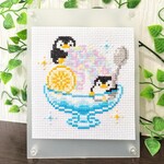 クロスステッチキット　かき氷とペンギンさん