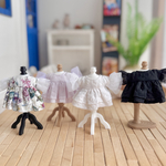 《受注》チュール袖2段フリルミニミニワンピ1着 ミキマキちゃん