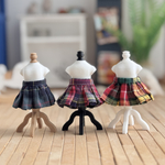 【受注】チェック マイクロミニスカート 11cmドール おちび服