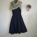 ユーカリ繊維100% ふんわり三角ショール in オータム＊ペールグリーン＊