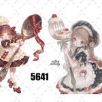 original sticker « no.5641 »     //     人物ステッカー オリジナルステッカー オリジナル人物ステッカー ステッカー cotton melody ミニステッカー