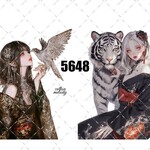 original sticker « no.5648 »     //     人物ステッカー オリジナルステッカー オリジナル人物ステッカー ステッカー cotton melody ミニステッカー