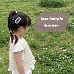 全3カラー　lace hairpin                                                           レースヘアピン　キッズ　ベビー　パッチンピン　