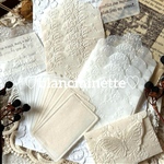 〜エンボスミニ封筒・メッセージカード〜ホワイトローズ①プレゼントに添えて〜