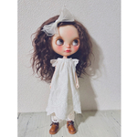 ブライスアウトフィット blytheoutfits 刺繍生地のエプロンワンピース＆裾レースパンツセット/ネオブライス.オビツ22.ドール服