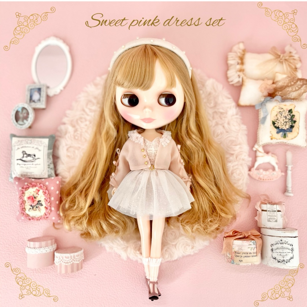 チェリーちゃん　ナイナ　ドレスセット チェリーちゃんサイズ Sweet pinkドレスセット 再販バージョン