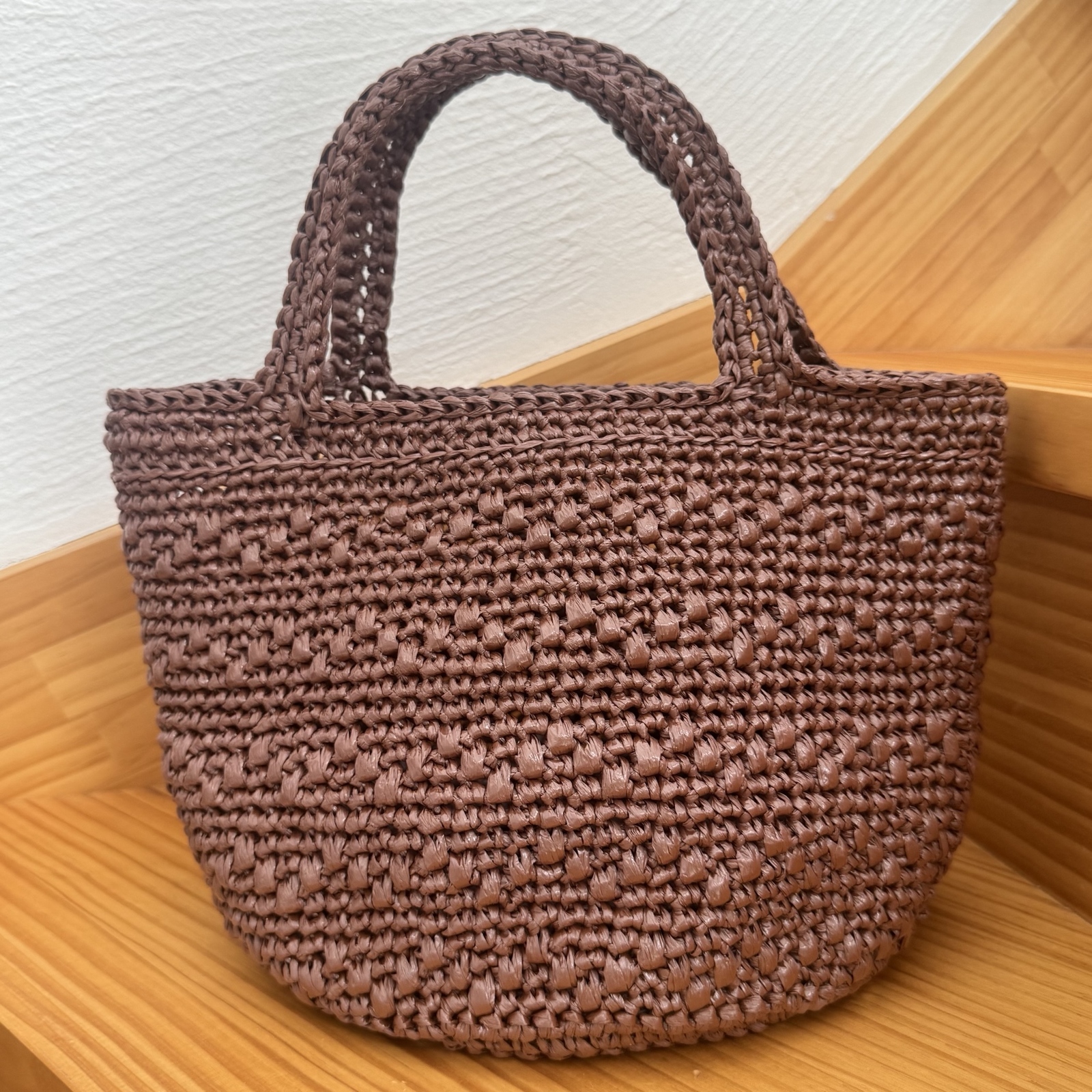 スズランテープバッグ 楕円底 黒 ブラック - PETITEFILLES'S GALLERY