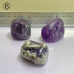 手に握れるサイズのアメジストタンブル３個セット❣️No.8