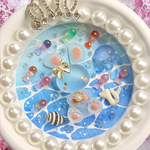 1300 透明海月 虹色 アクアリウム うさぎ インテリア シーグラスアート 置物 オブジェ プレゼント ギフト 誕生日 退職祝い 新築祝い 魚 ミニ水族館 かわいい置物 トイレ飾り 玄関飾り 