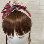 ヘアバンド　ワイヤーヘアバンド　赤