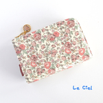リバティ♪L字ファスナーミニ財布★ラミネート♪Felicite-petite(フェリシテ　プチ)あずきミルク