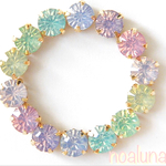 ミルキーカラービジューピアス（イヤリング）