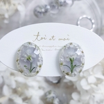 │Rain drops│耳飾り B│Ear accessories│toietmoi_flower │ 雨 夏