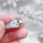 │Rain drops│指輪 B│Ring│toietmoi_flower │雨 夏