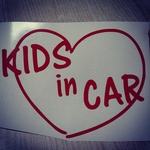 カーステッカー KIDSINCAR キッズインカー  BABYINCAR ベビーインカー