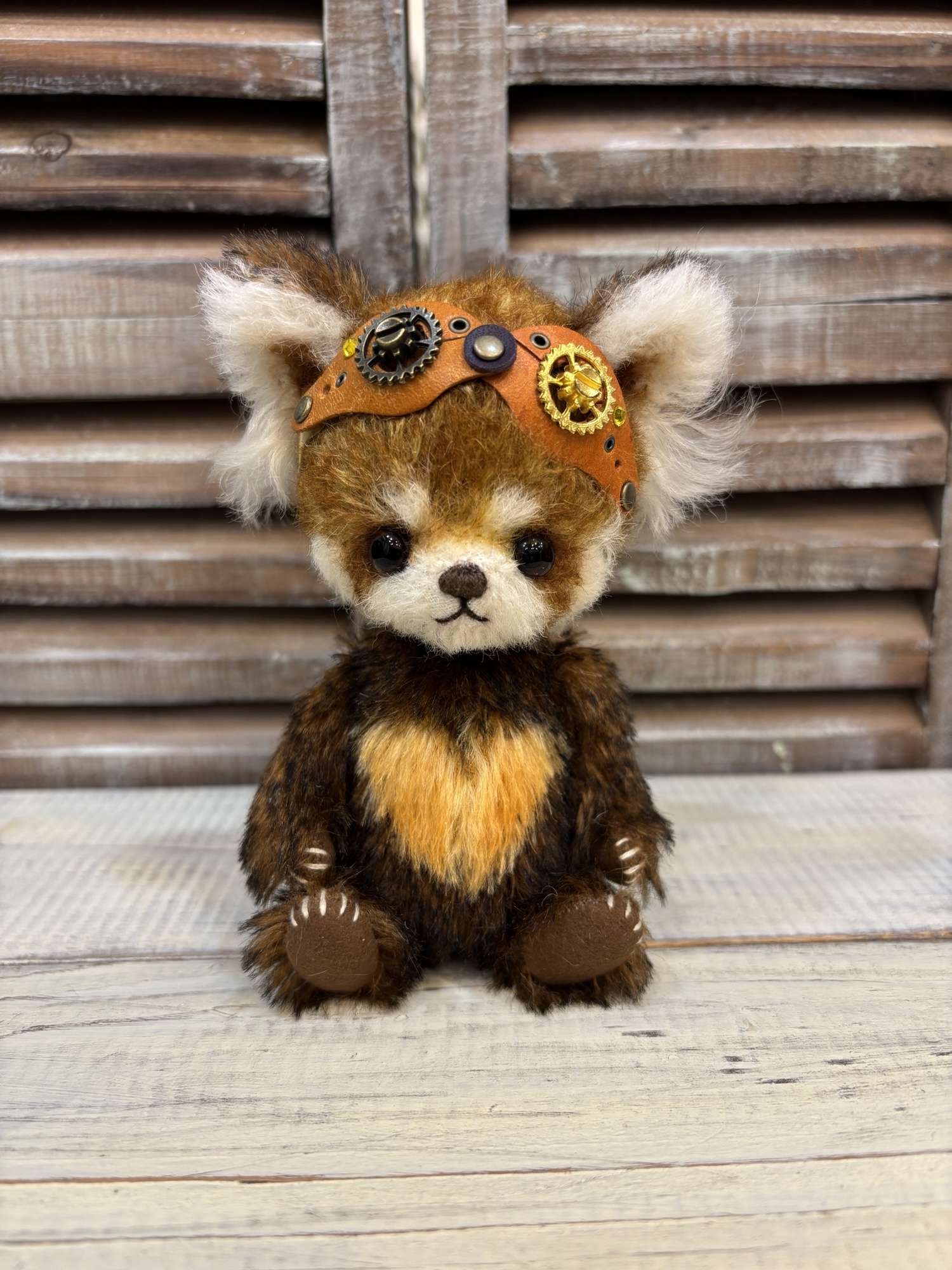 witchery レッサーパンダ ぬいぐるみ テディベア 作家 ハンドメイド レッサーパンダのテディベア(24cm) その他人形 kmariko 通販