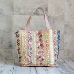 美しいインド刺繍リボントートバッグ②